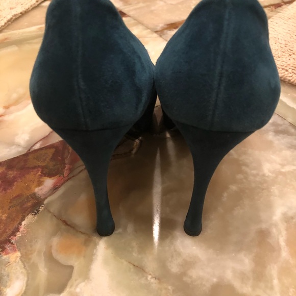 YSL sz 40 Suade shoes blue - Picture 2 of 5